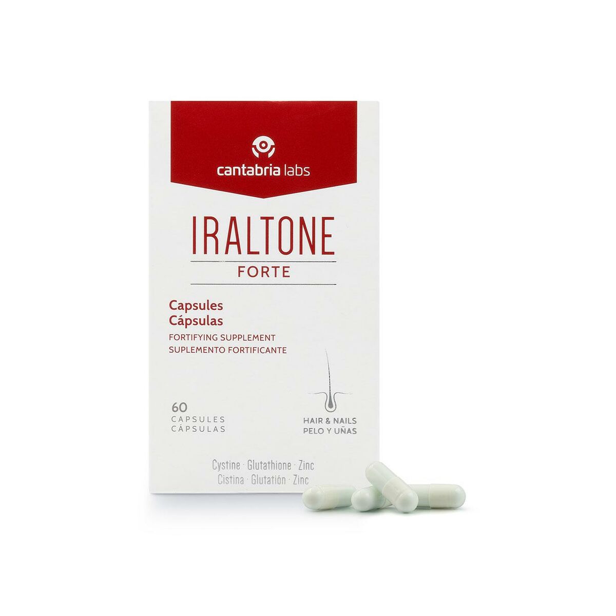 Integratore Alimentare Anticaduta per Capelli Iraltone Forte (60 Unità) 2 S05108665_0
