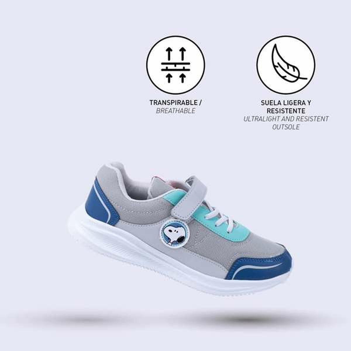 Scarpe Sportive per Bambini Snoopy Grigio 34 5 S2445463_3