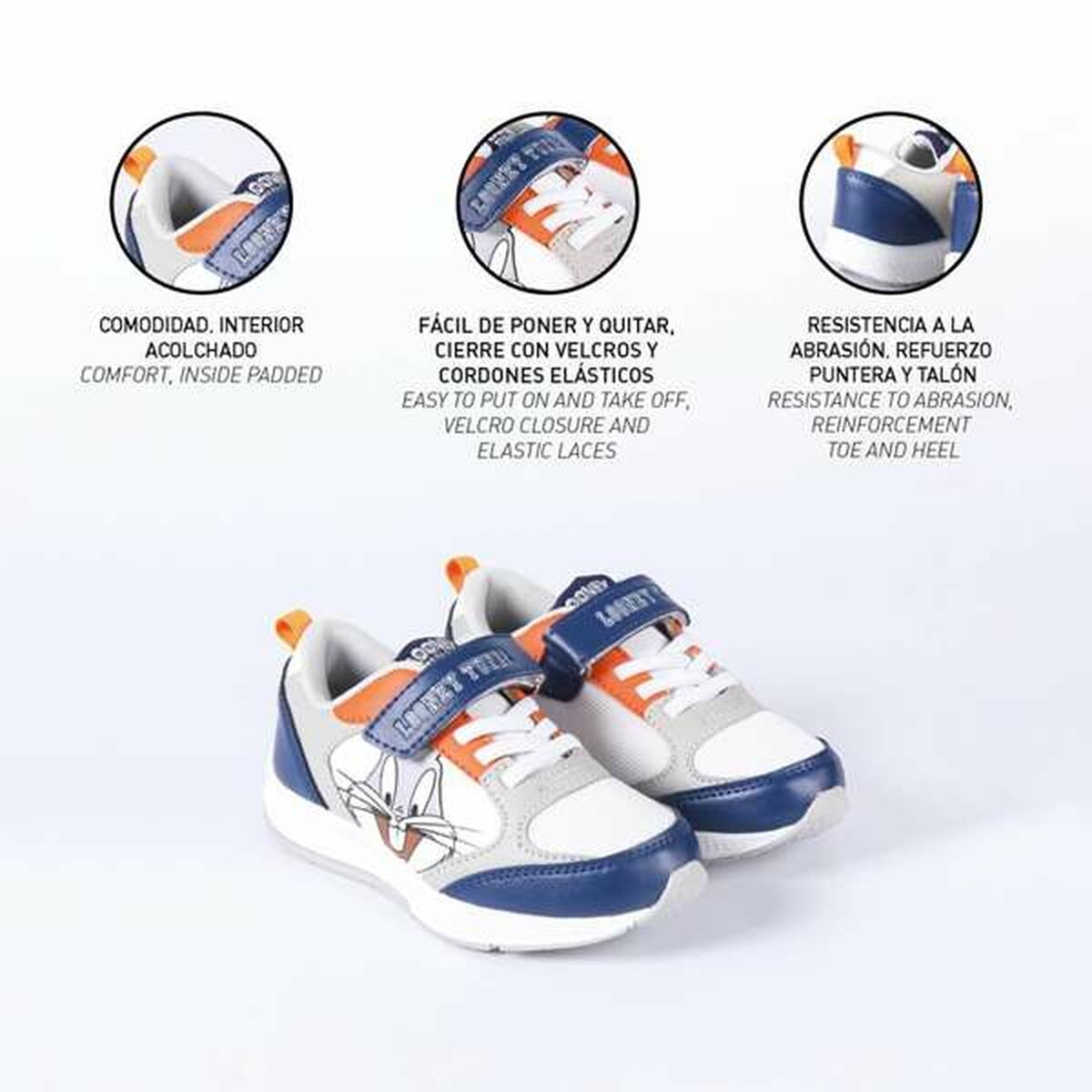 Scarpe Sportive per Bambini Looney Tunes Grigio 30 6 S2445555_4