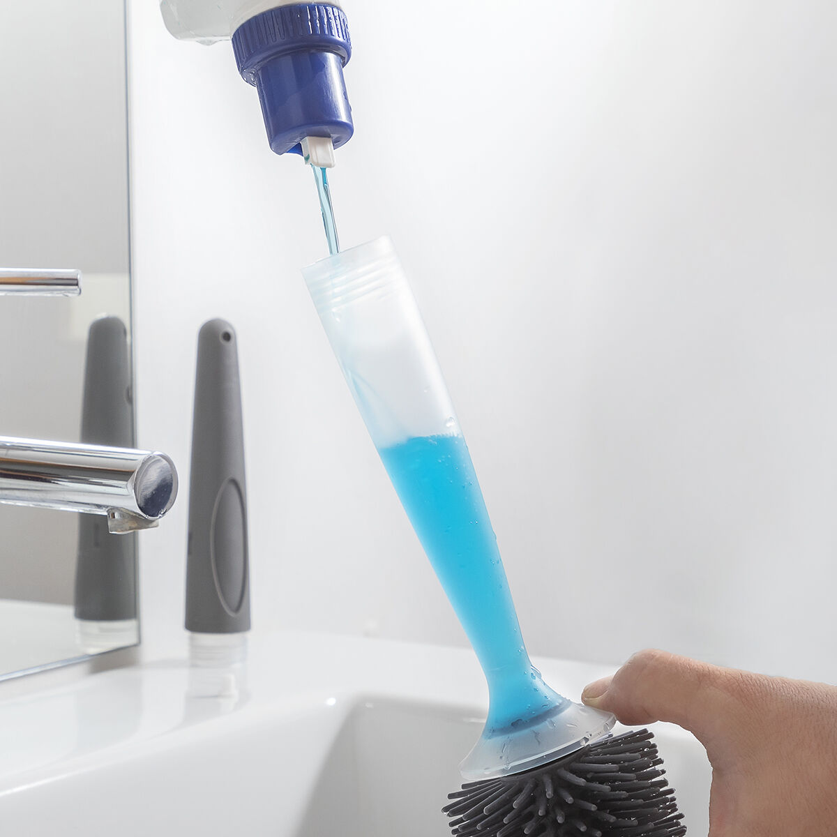 Scopino per Bagno con Dispenser di Sapone Bruilet InnovaGoods 8 V0103545_6