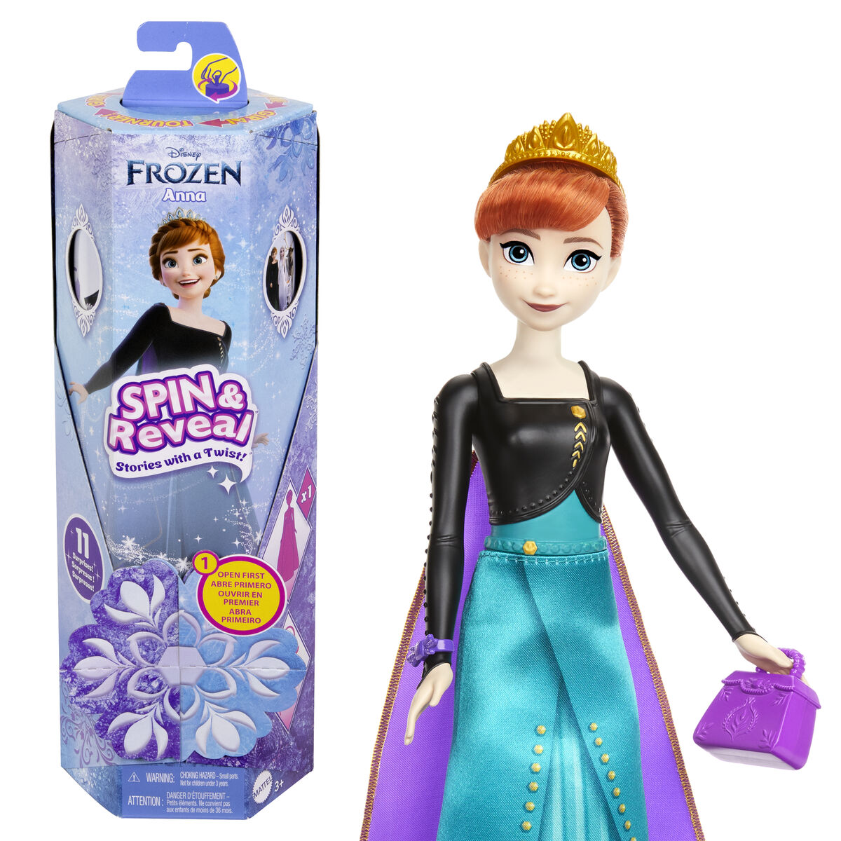 Bambola Frozen Anna Spin And Reveal 6 S2441394_4