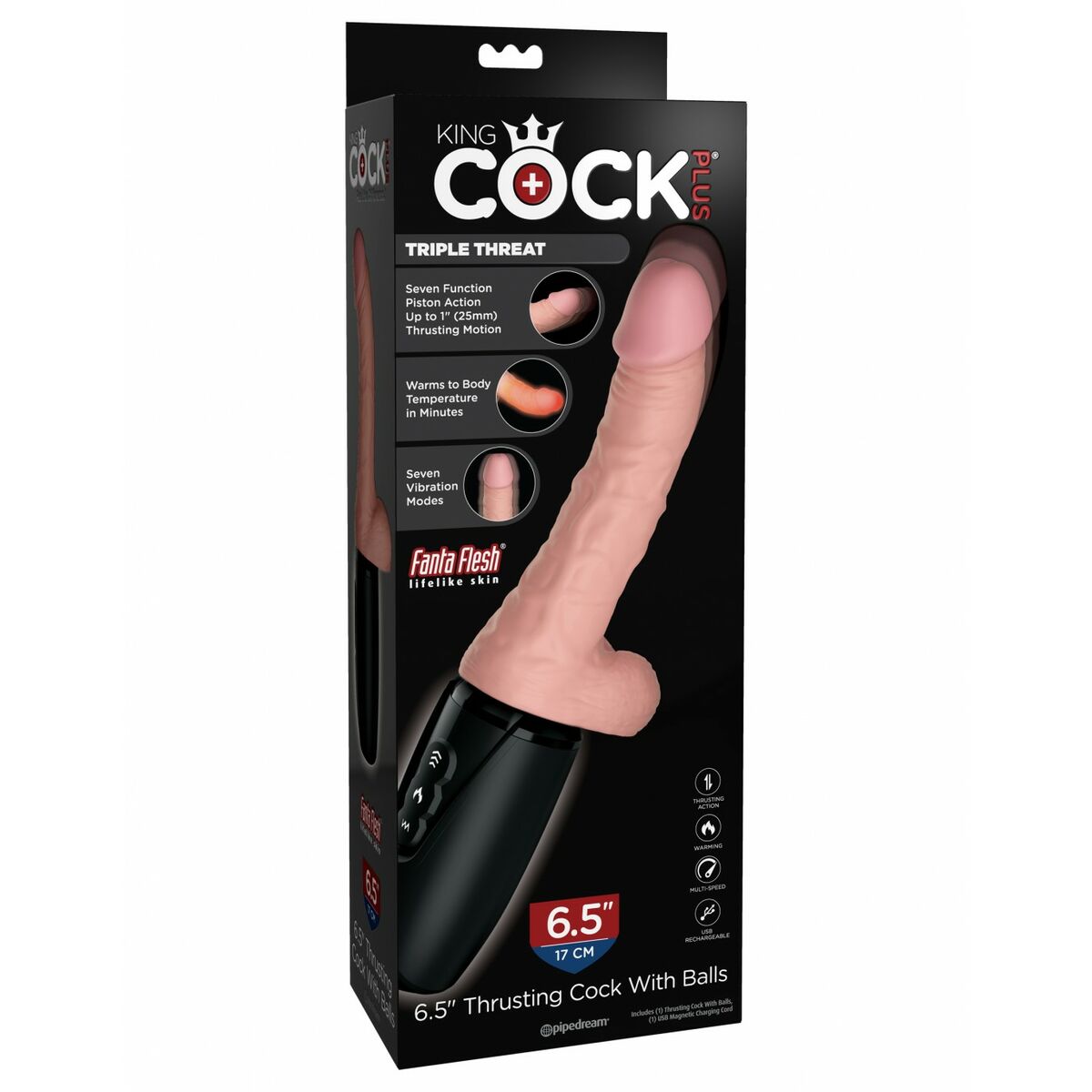 Dildo Realistico Pipedream - King Cock Naturale 3 M0406432_1