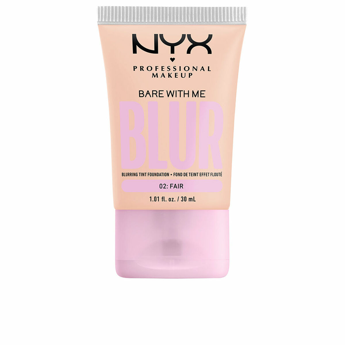 Base per Trucco Fluida NYX Bare With Me Blur Nº 02 Fair Nº 02-Fair 30 ml 2 S05120454_0