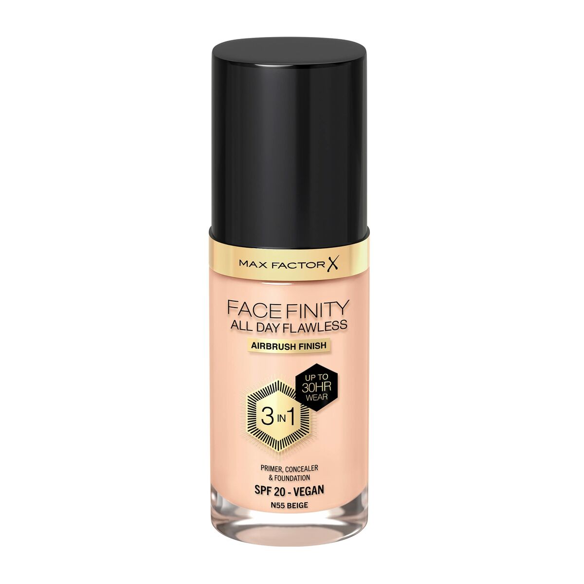 Base Cremosa per il Trucco Max Factor Facefinity 3 in 1 Spf 20 Nº 55-beige 30 ml 2 S05112576_0