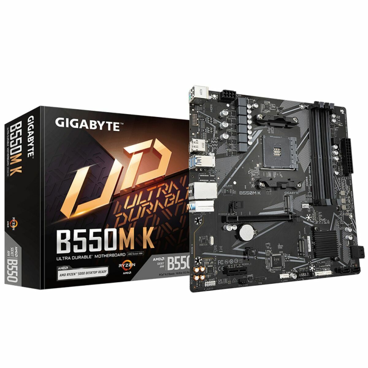 Scheda Madre Gigabyte B550M K 1.0 AMD B550 AMD AM4 2 M0310000_0
