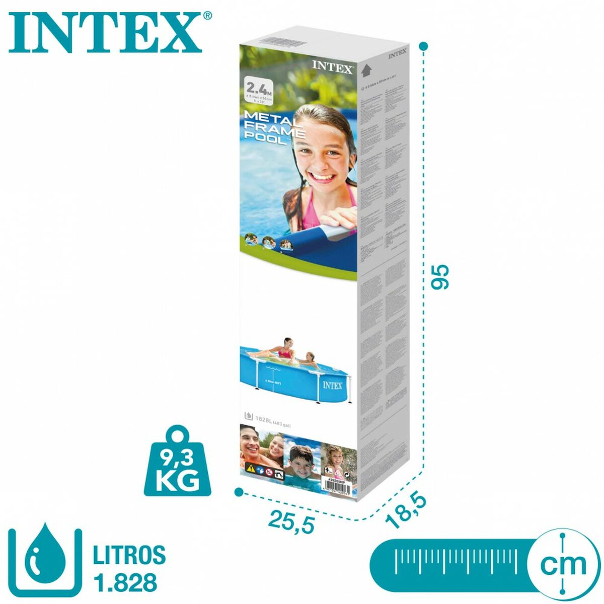 Piscina Smontabile Intex 28205NP 244 x 51 x 244 cm 1828 L 7 S8901623_5