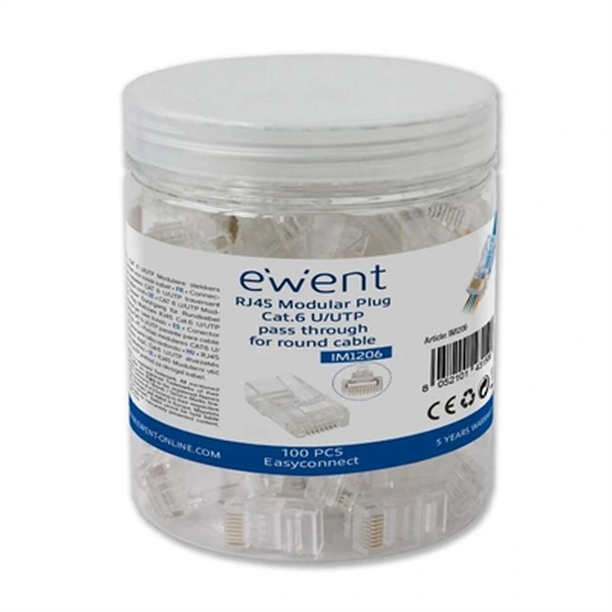 Cavo di Rete Rigido UTP Categoria 6 Ewent IM1206 2 S0236128_0