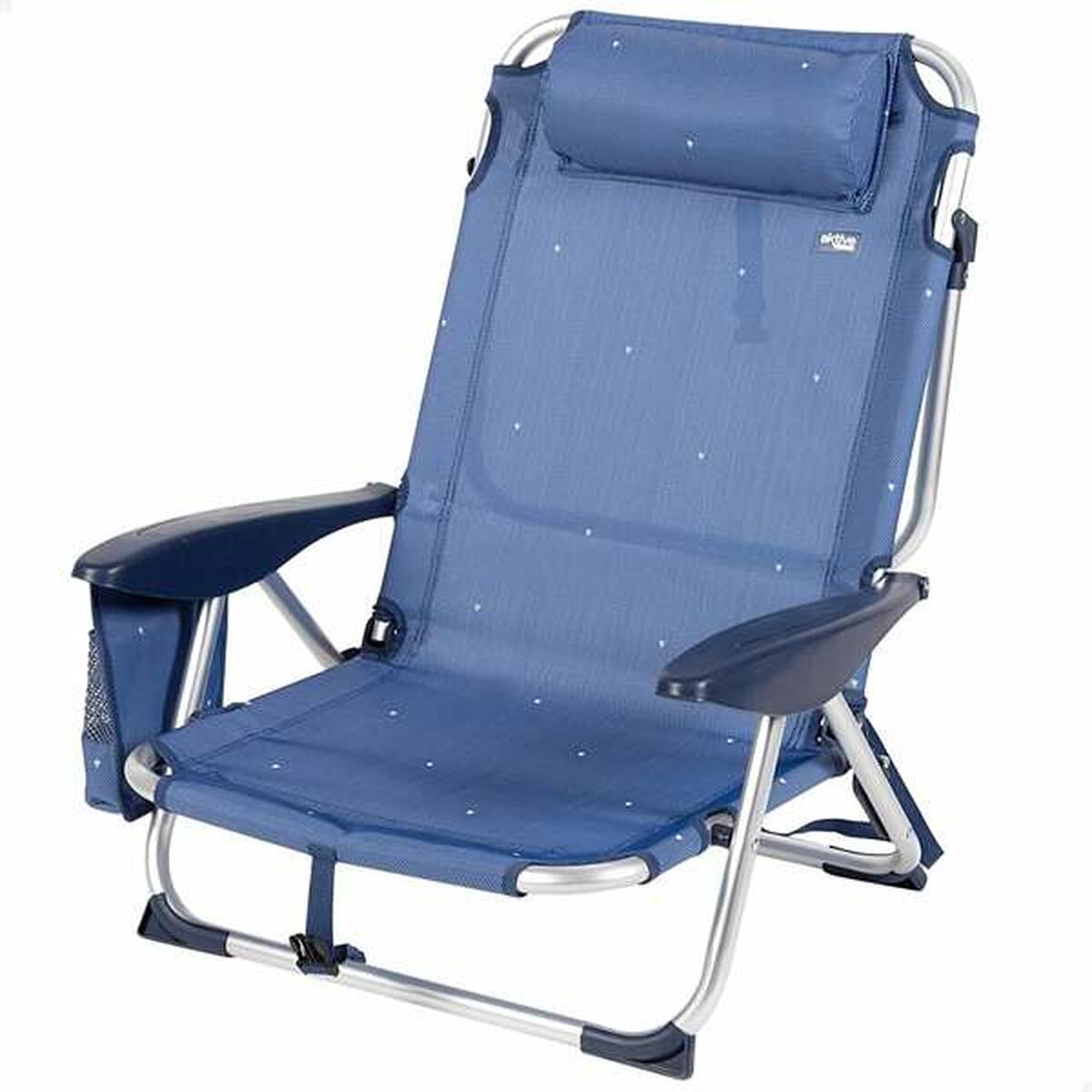 Sedia da Spiaggia Aktive Blu scuro 51 x 45 x 76 cm Spiaggia 4 S2436327_2