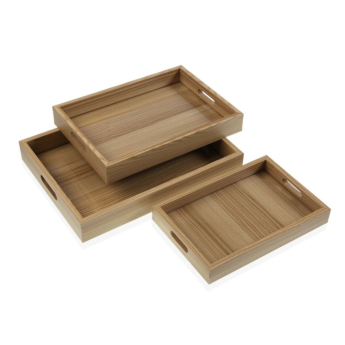 Set di Vassoi Versa Legno MDF 30 x 5,5 x 40 cm (3 Pezzi) 2 S3412256_0