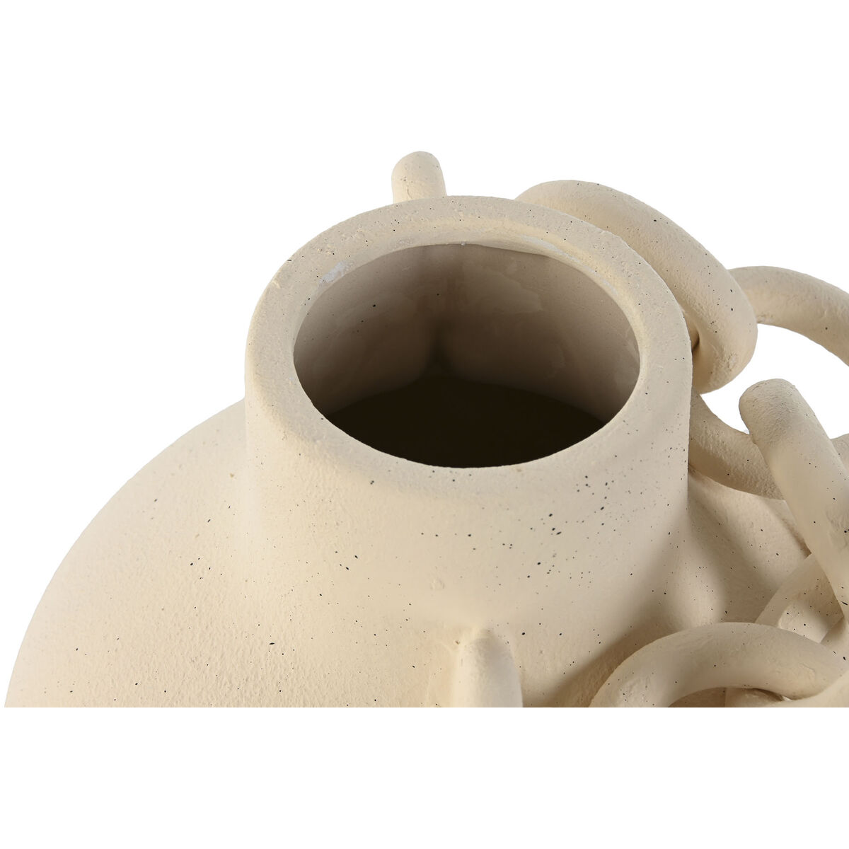 Vaso Home ESPRIT Bianco Ceramica Gres Moderno 22 x 22 x 22 cm 4 S3056403_2