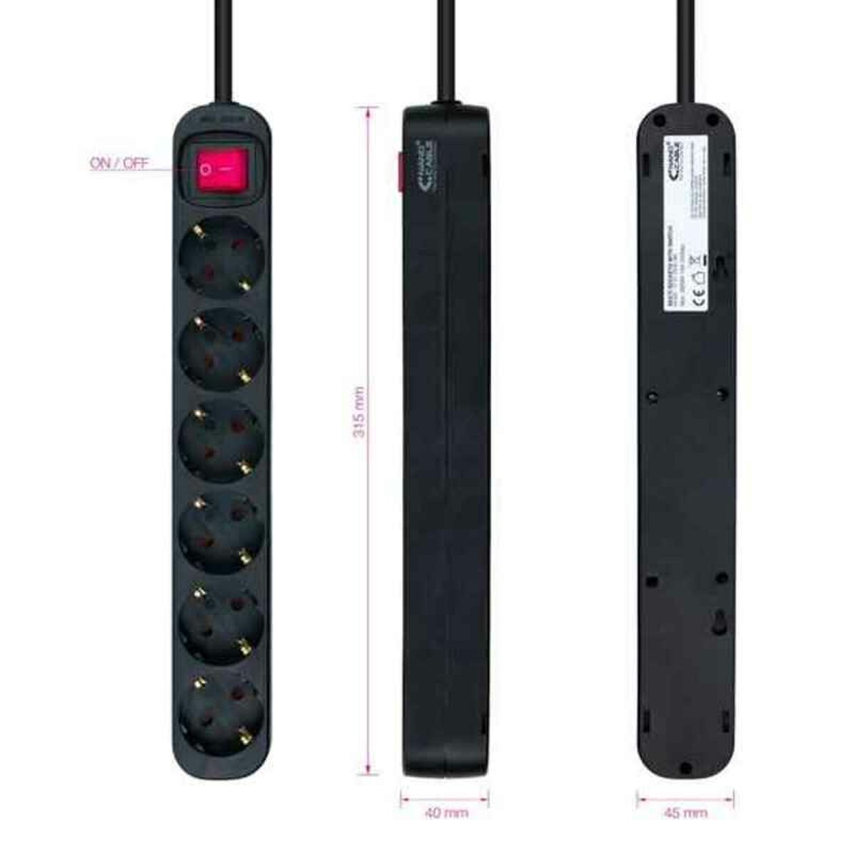 Ciabatta Multipresa NANOCABLE 10.37.0006-BK 2 S0230828_0