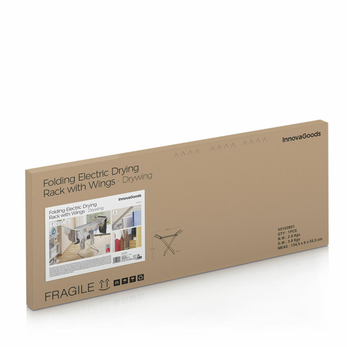 Stendibiancheria Elettrico Pieghevole con Ali Drywing InnovaGoods 230 W 20 sbarre Plastica (Ricondizionati B) 10 V0705451_8