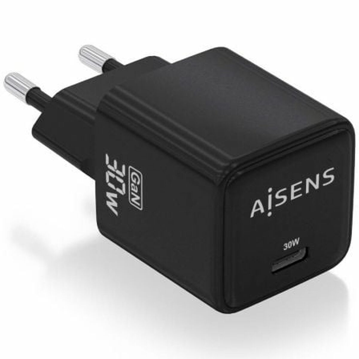 Caricabatterie da Parete Aisens ASCH-30W1P036-BK Nero 33 W 2 S5629854_0