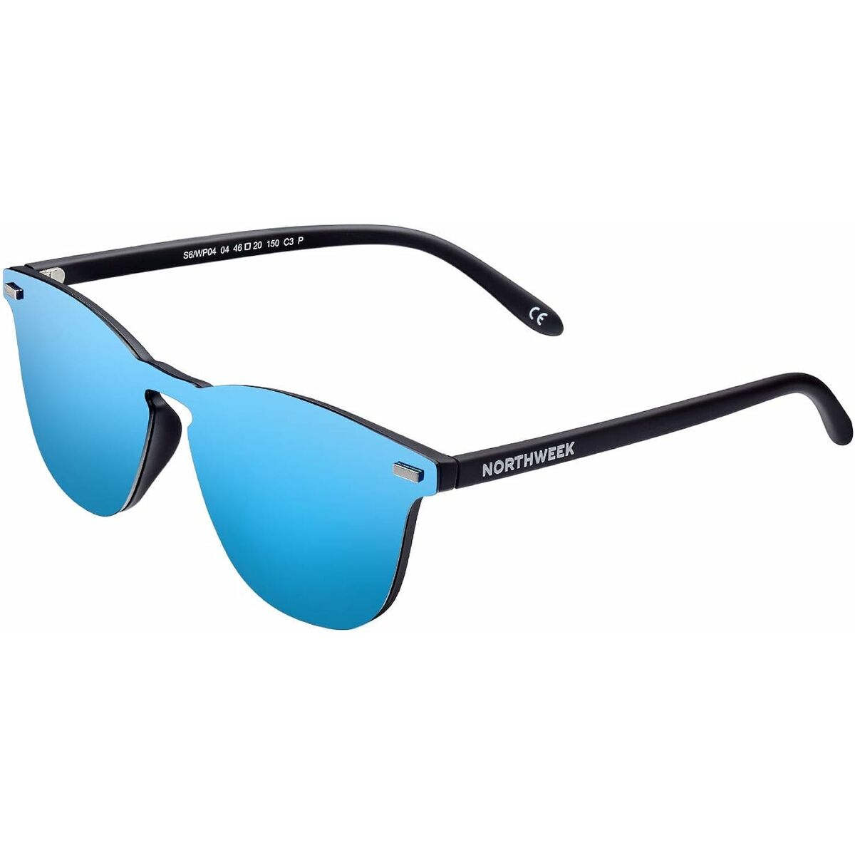 Occhiali da sole Unisex Northweek Wall Phantom Ø 45 mm Azzurro Nero 2 S05118426_0