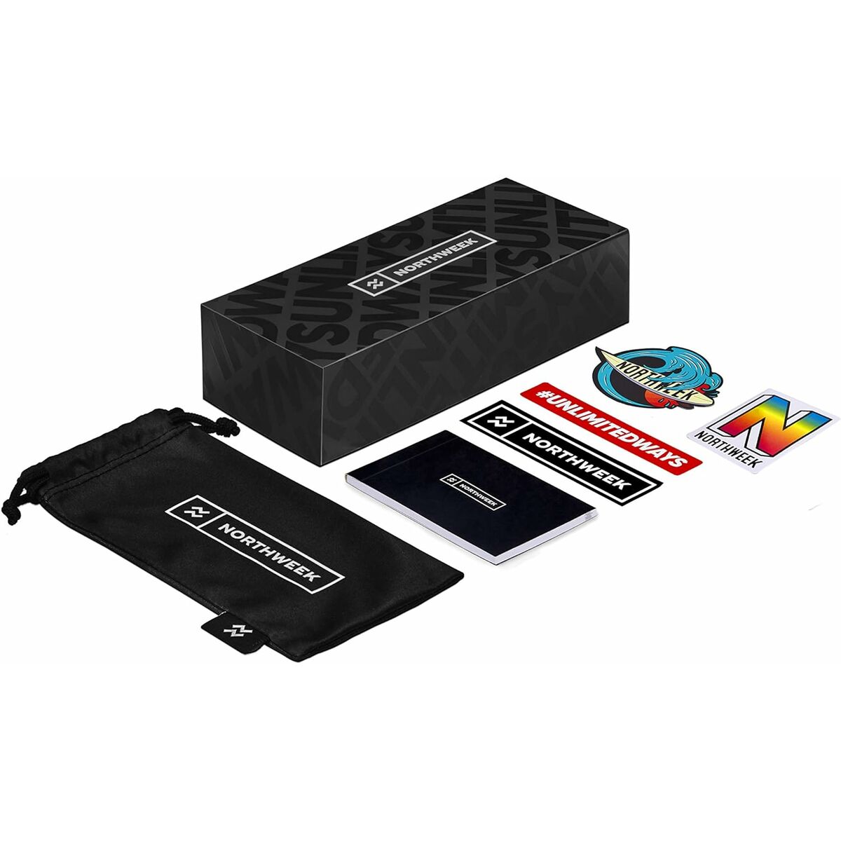 Occhiali da sole Unisex Northweek Gradiant Ø 47 mm Bianco Verde 5 S05118414_3