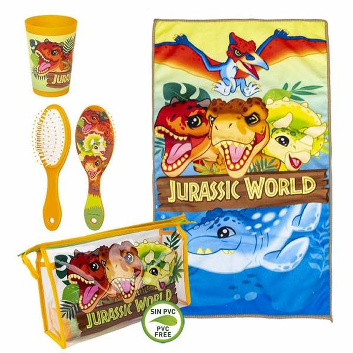 Set da Bagno da Viaggio per Bambini Jurassic Park 4 Pezzi 8 S2443006_6