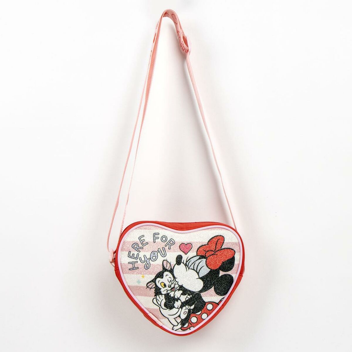 Borsa a Tracolla Minnie Mouse Rosso 15,0 x 14,0 x 4,0 cm 4 S2450470_2