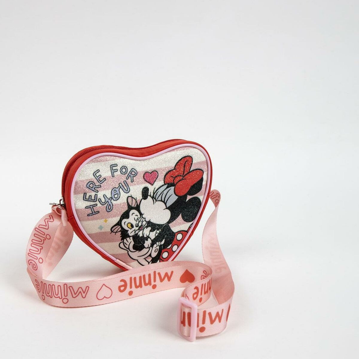 Borsa a Tracolla Minnie Mouse Rosso 15,0 x 14,0 x 4,0 cm 5 S2450470_3