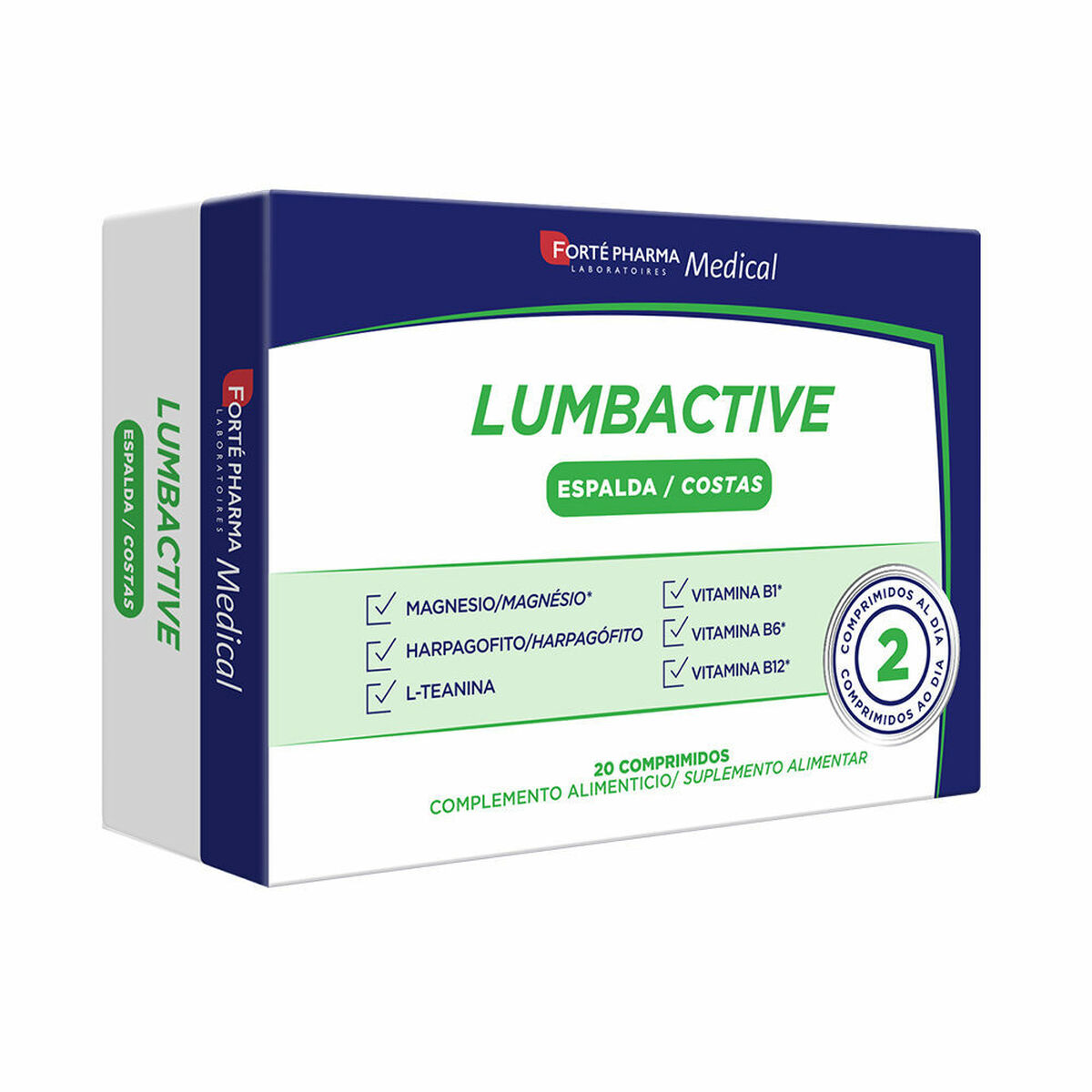 Trattamento Antimacchie Forté Pharma Lumbactive Espalda (20 Unità) 2 S05104090_0