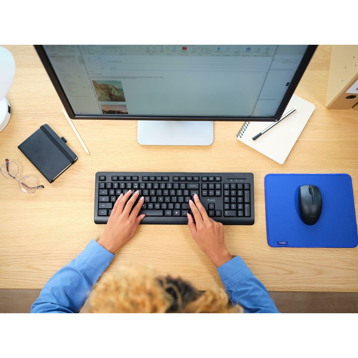 Tastiera e Mouse Wireless Trust Primo Nero Qwerty in Spagnolo 8 S8434037_6