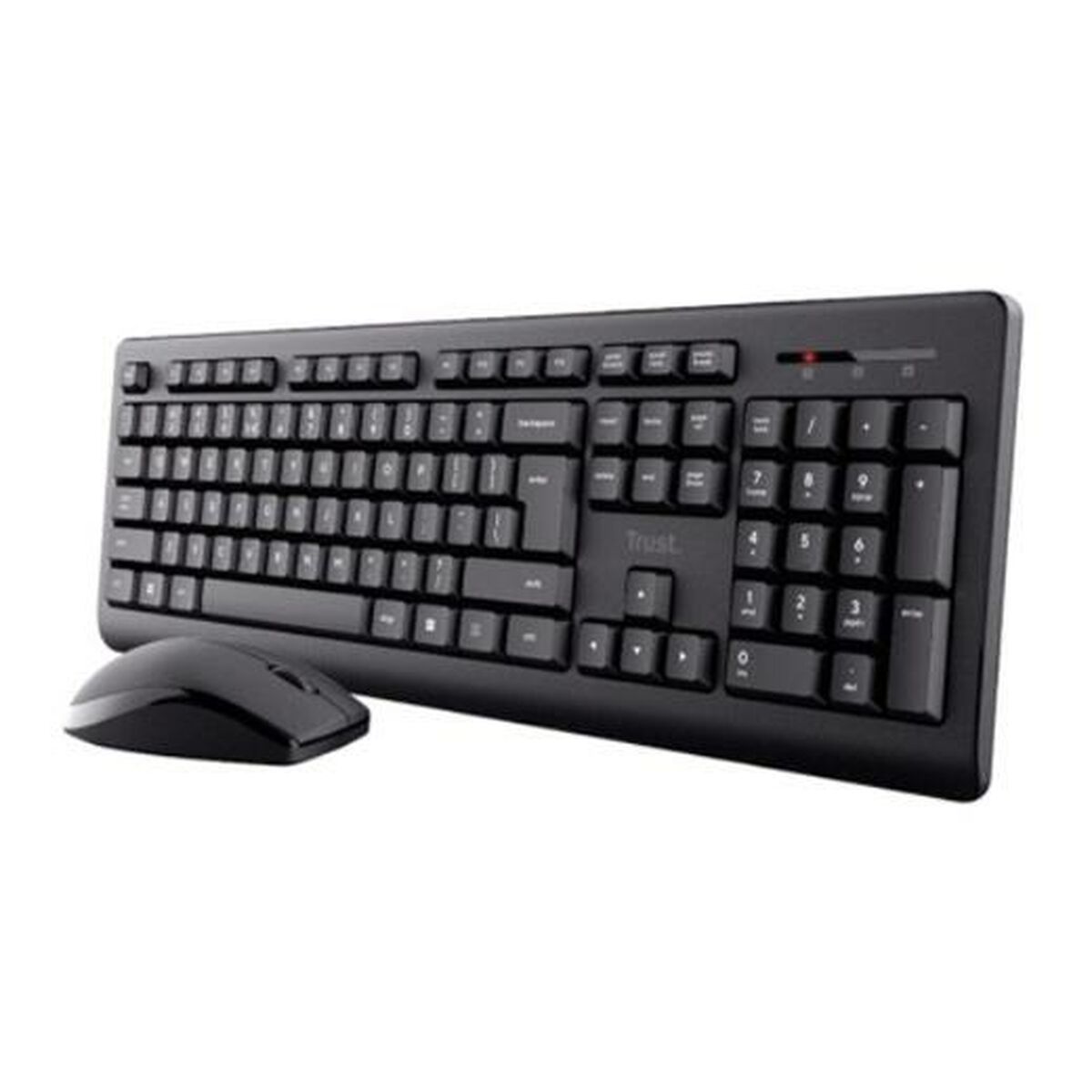 Tastiera e Mouse Wireless Trust Primo Nero Qwerty in Spagnolo 2 S8434037_0