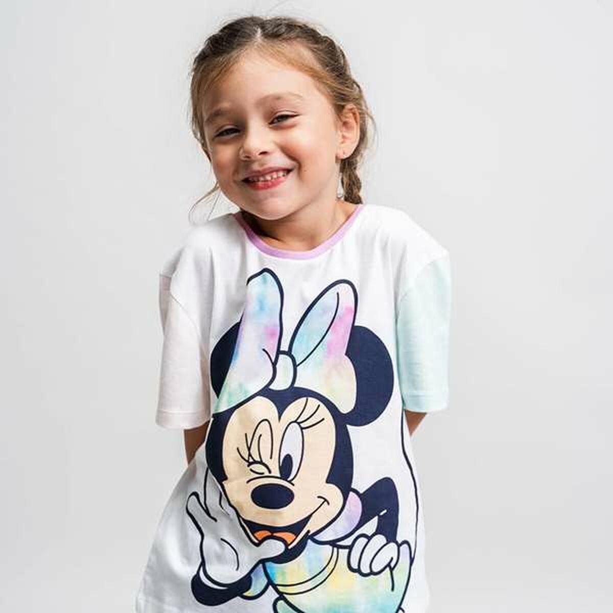 Maglia a Maniche Corte per Bambini Minnie Mouse Verde scuro 5 Anni 5 S2447179_3