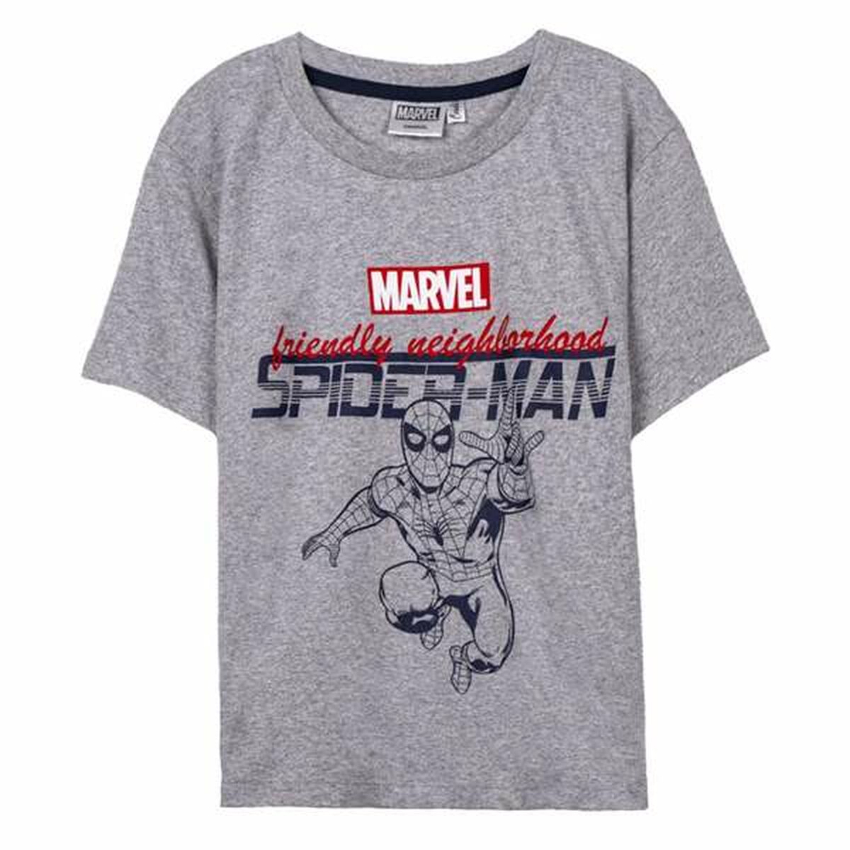 Maglia a Maniche Corte per Bambini Spider-Man Grigio 6 Anni 2 S2447218_0