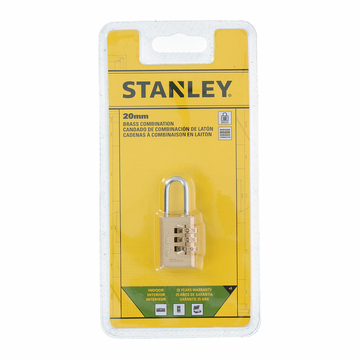Lucchetto a combinazione Stanley Ottone (2 cm) 3 S7913448_1