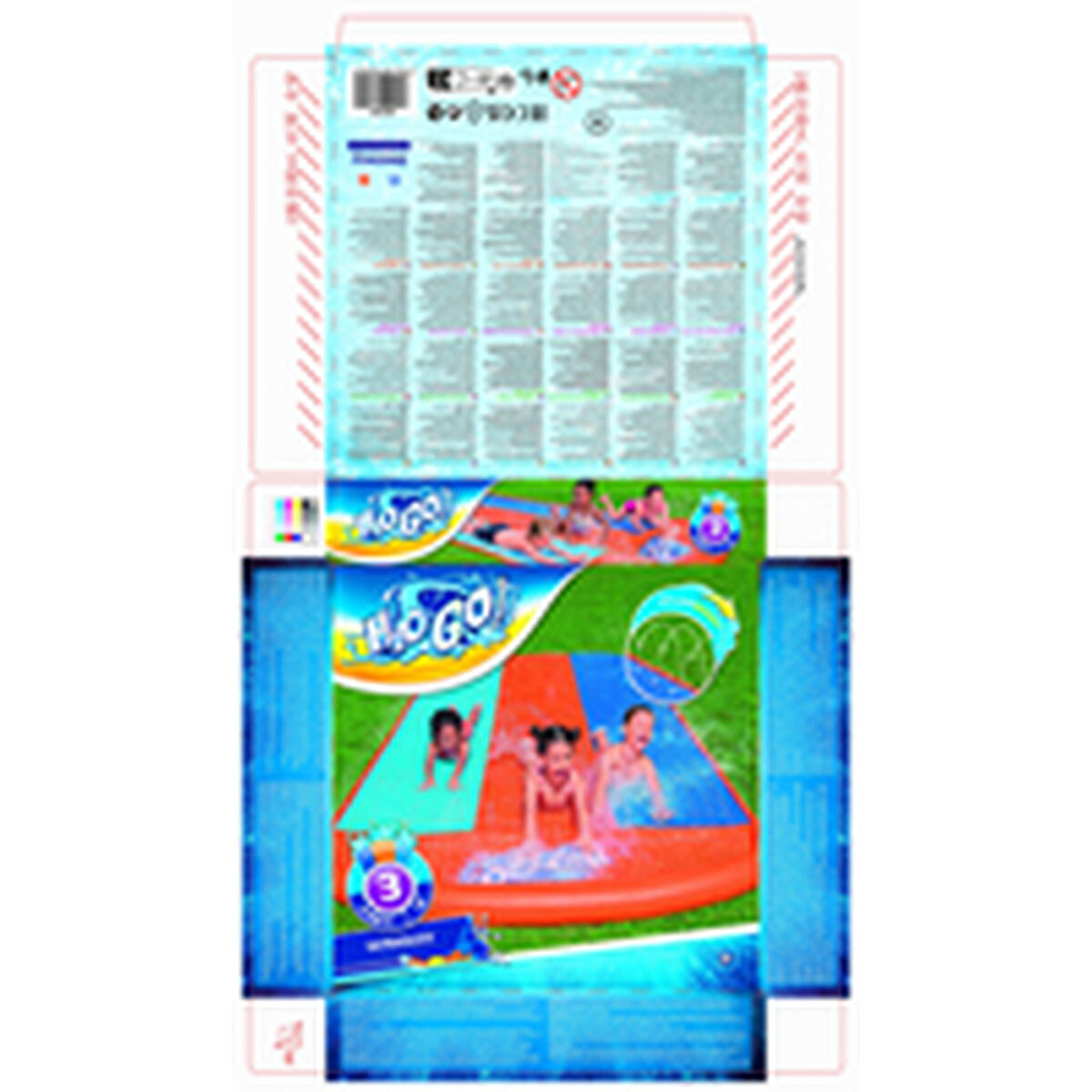 Bestway Pista Scivolante Tripla 488x207,5 cm +3 Anni Giardino 52329 12 D1400365_10