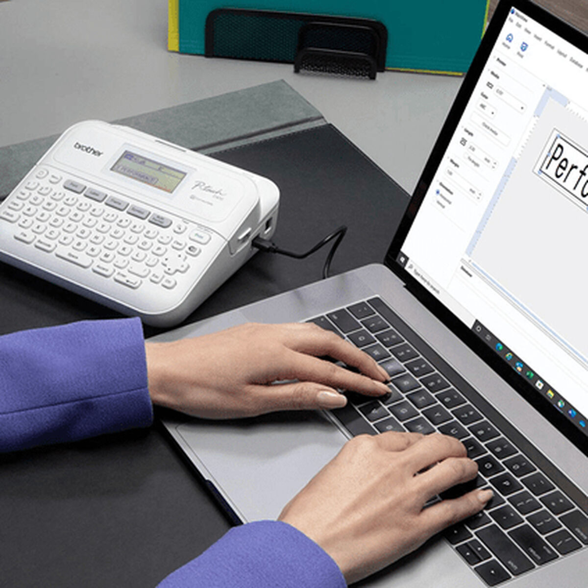 Stampante per Etichette Brother PTD410UR1 5 S55165721_3