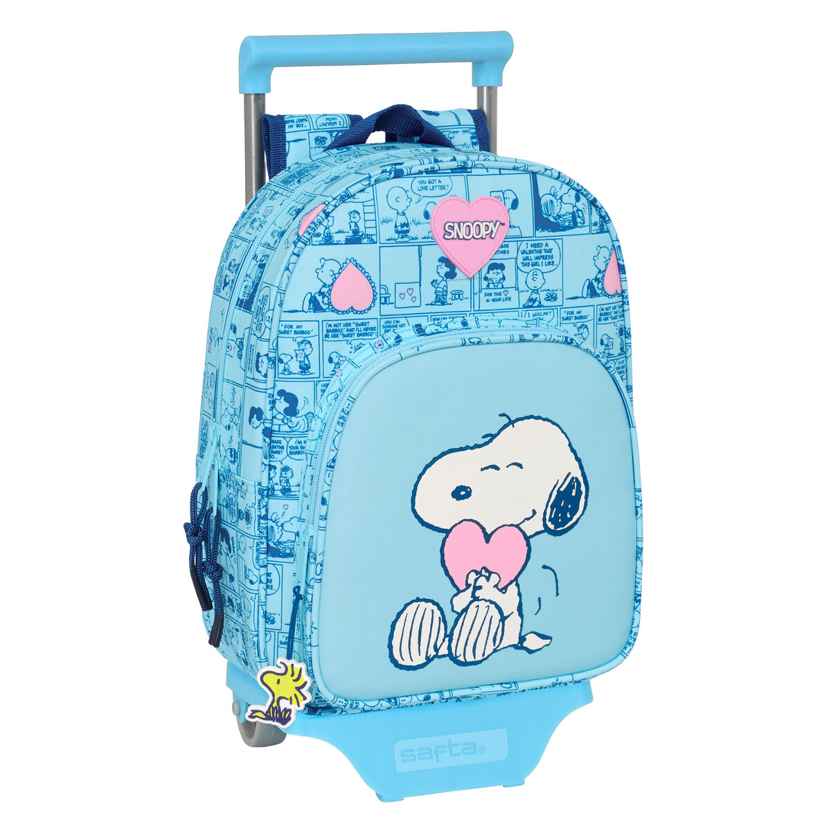 Trolley per la Scuola Snoopy Love Azzurro 26 x 11 x 67 cm 26 x 34 x 11 cm 2 S4311880_0