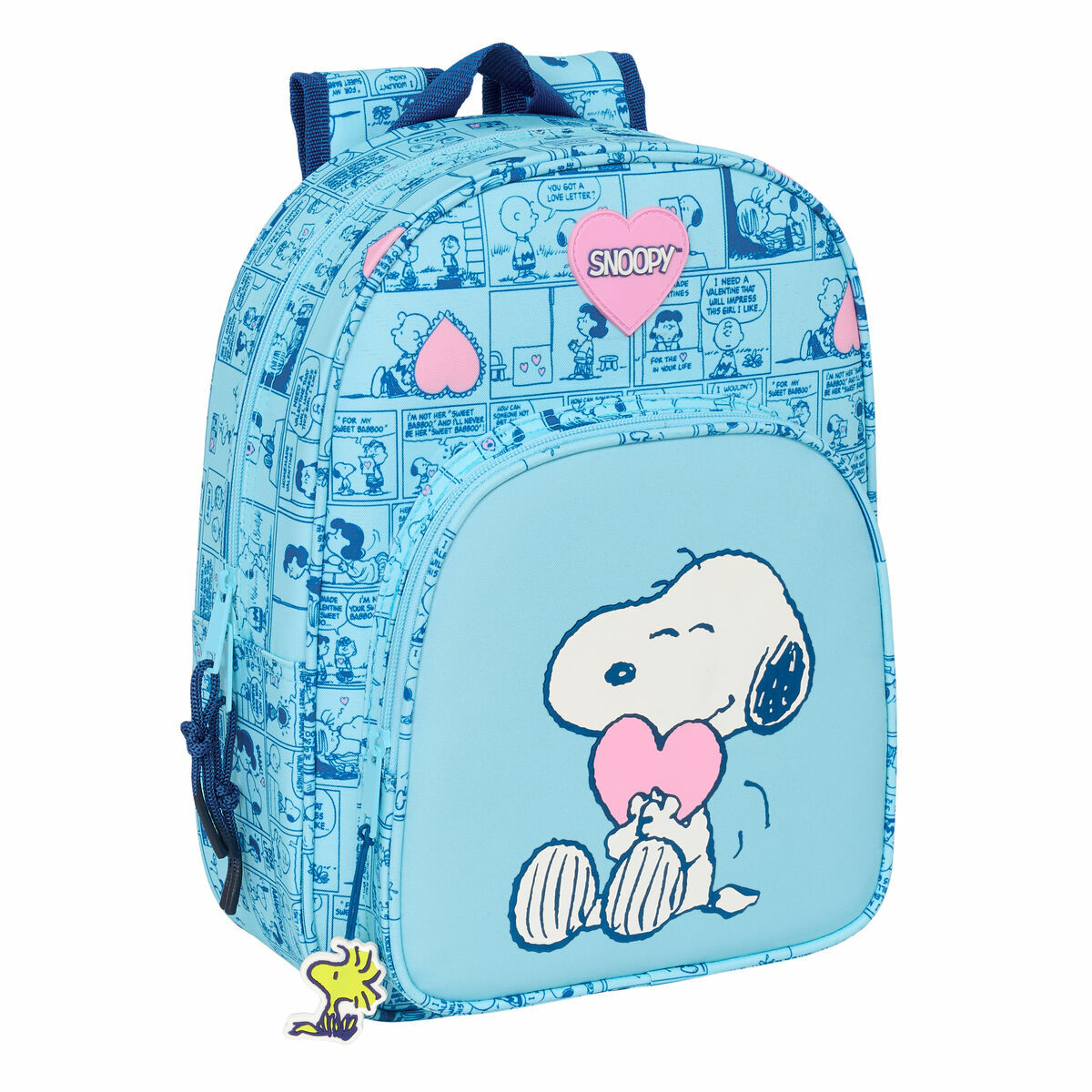 Zaino Scuola Snoopy Love Azzurro Chiaro 26 x 34 x 11 cm 2 S4311887_0