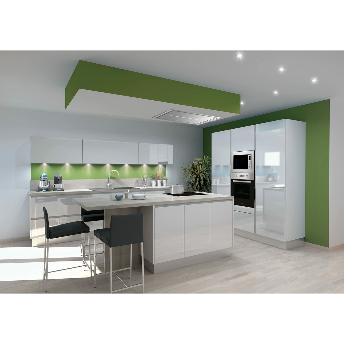 Cappa Classica Cata BENNU SLIM 900X Acciaio 7 S0451804_5