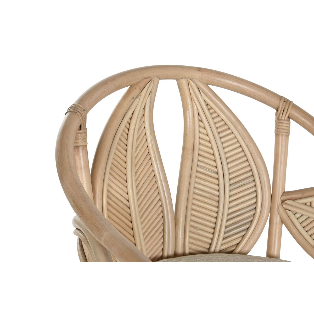 Sedia da Sala da Pranzo Home ESPRIT Naturale Rattan 63 x 68 x 81 cm 6 S3059007_4