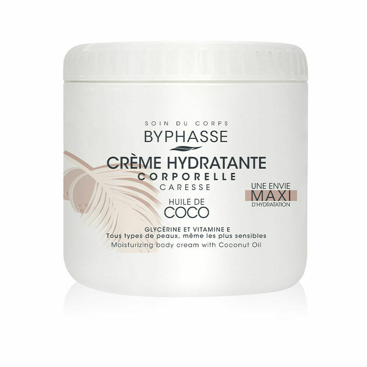 Crema Corpo Idratante Byphasse Crema Hidratante 500 ml Olio di cocco 2 S05099292_0