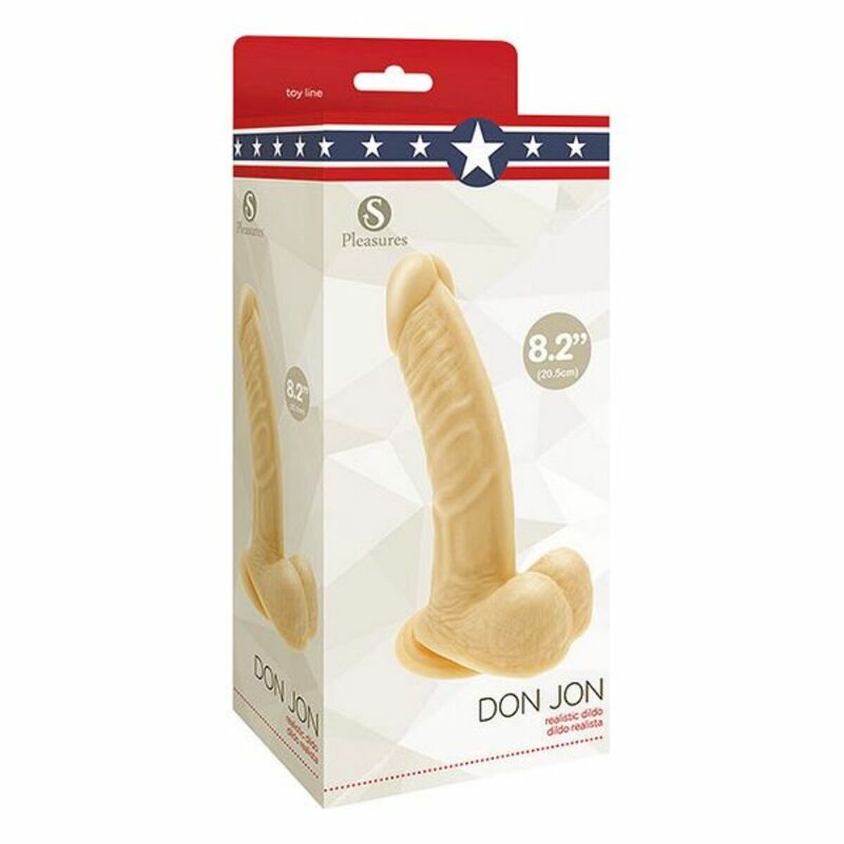 Dildo Realistico S Pleasures Don Jon PVC Ø 4,4 cm (17 cm) 3 S4001821_1