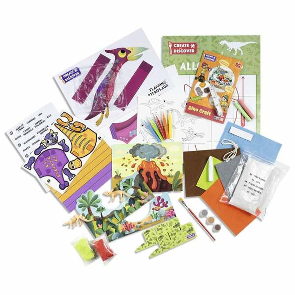 Gioco Fai-da-te Diset Dino Craft 3 S2436164_1