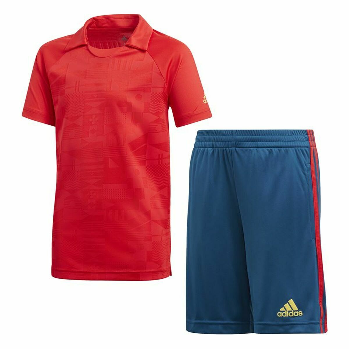 Tuta da Bambini Adidas Originals Azzurro Football Rosso 2 S6497298_0