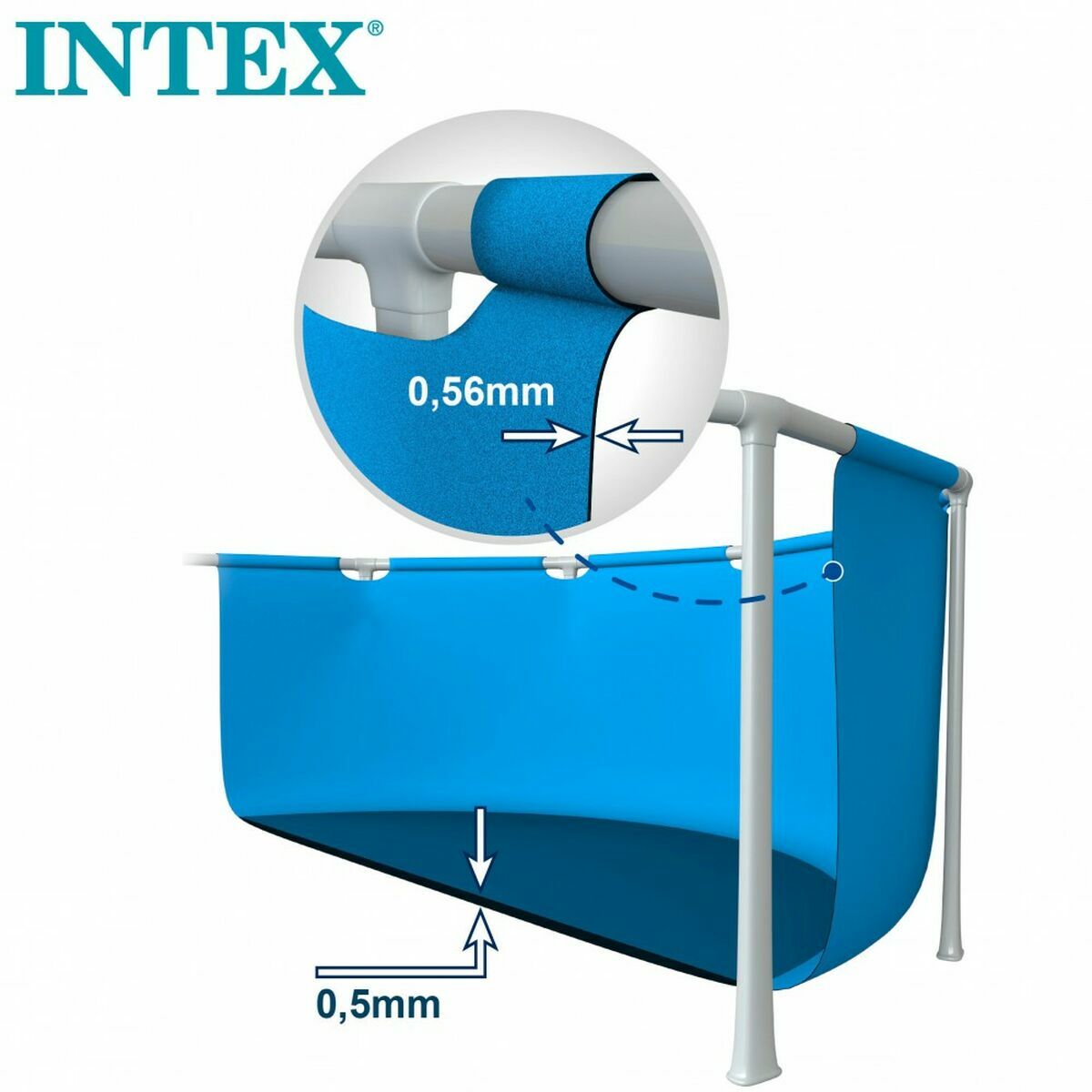 Piscina Smontabile Intex Frame 450 X 220 X 84 CM 7127 L Rettangolare 4 S2433399_2
