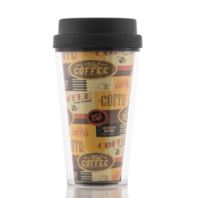 Bicchiere con Tappo Plastica 300 ml | Next Solution Italia