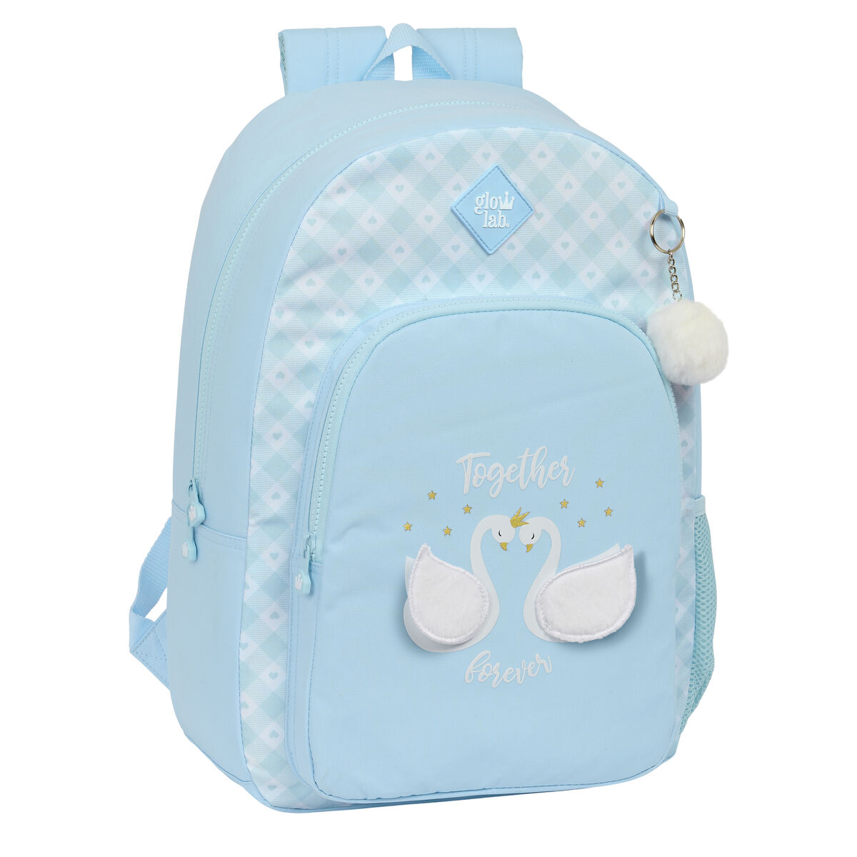 Zaino Scuola Glow Lab Cisnes Azzurro 30 x 46 x 14 cm 2 S4309902_0