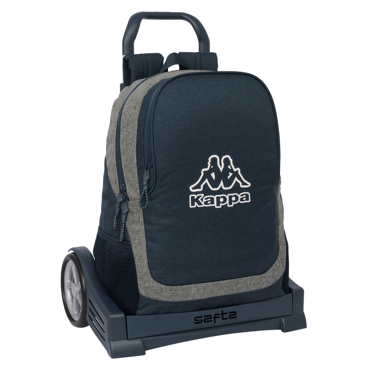 Trolley per la Scuola Kappa Dark navy Grigio Blu Marino 32 x 44 x 16 cm 2 S4310148_0