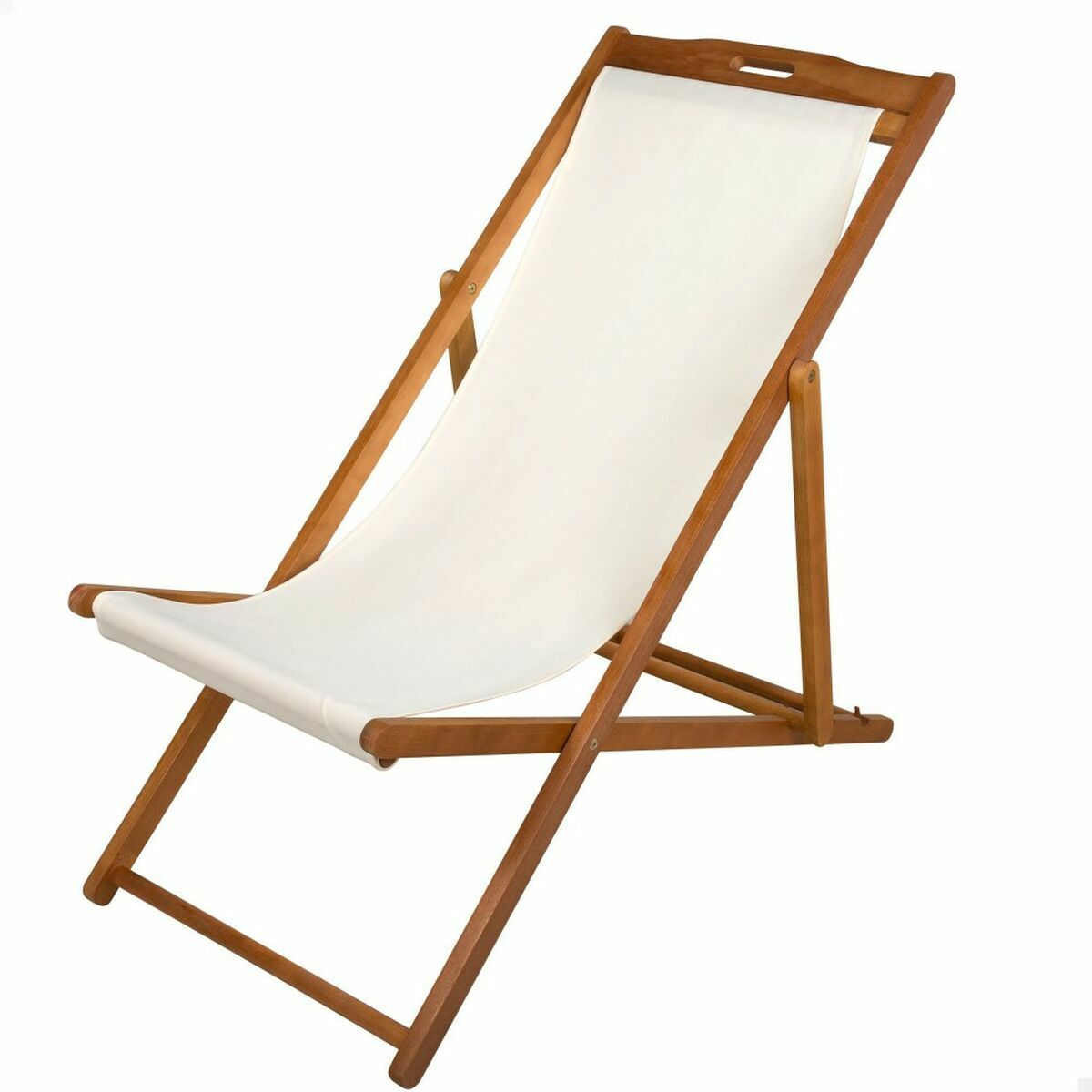 Amaca Aktive Bianco Legno di acacia 59 x 100 x 94 cm 2 S2433439_0
