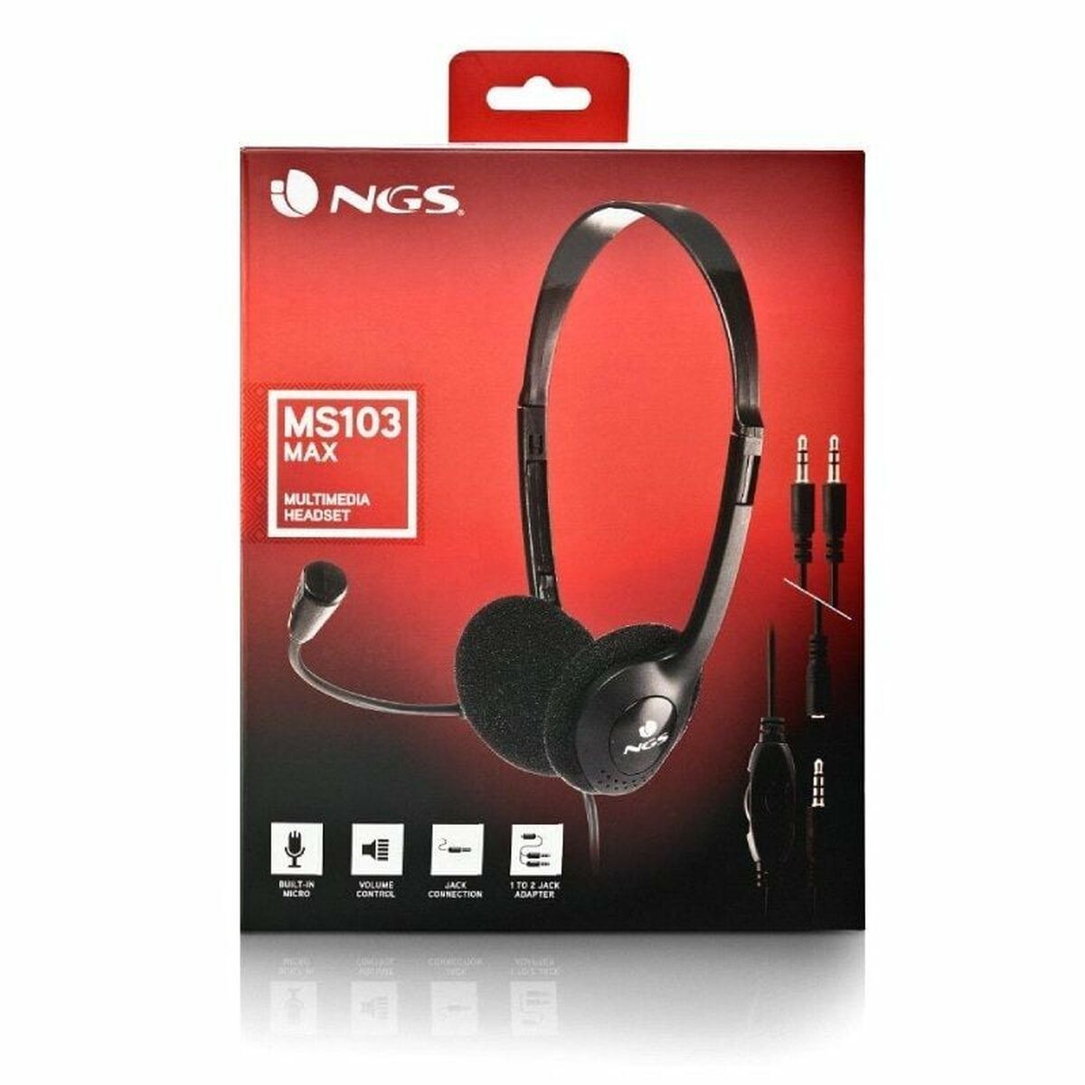 Auricolari con Microfono NGS MS103MAX Nero 4 S0460576_2