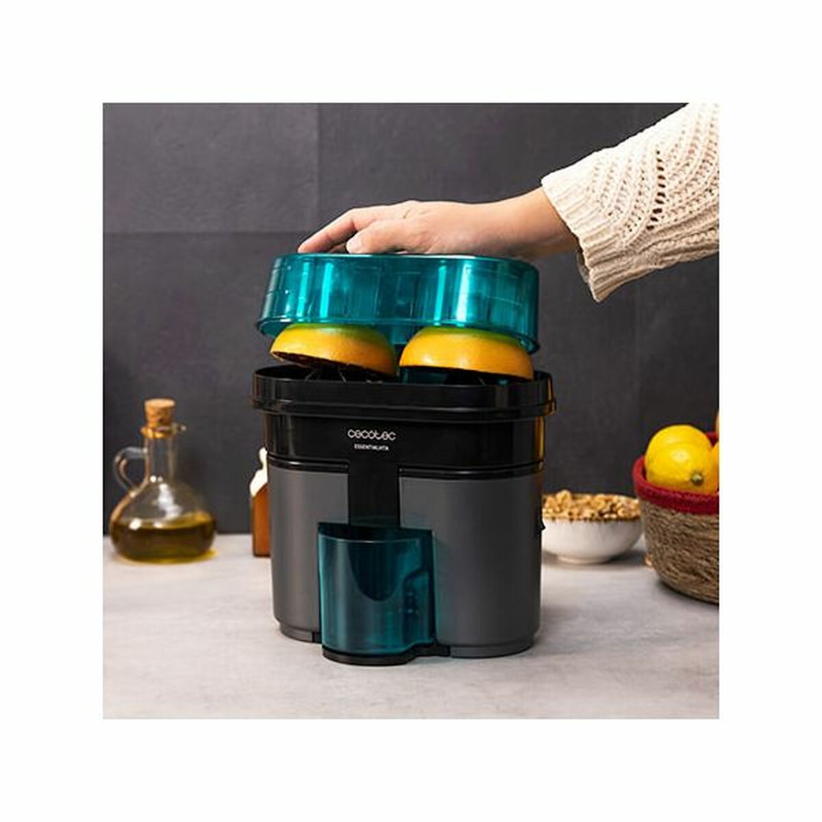 Spremiagrumi Elettrico Cecotec EssentialVita Twice Black 90 W Nero 7 V1705243_5
