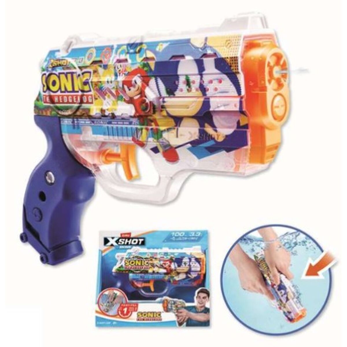Pistola ad Acqua Zuru X-Shot Nano Skins Sonic 2 S2450116_0