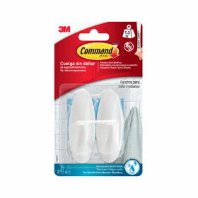 Gancio per appenderla 3M 1,3 kg Bianco Metallo Plastica (2 Unità)