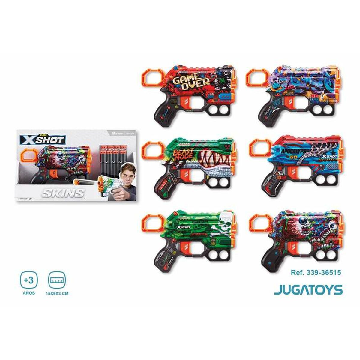 Pistola a Freccette X-Shot Skins Menace 3 S2430579_1
