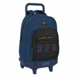 Trolley per la Scuola BlackFit8 Urban Nero Blu Marino (33 x...