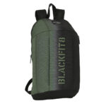 Zaino per Bambini BlackFit8 Gradient Mini Nero Verde militare...